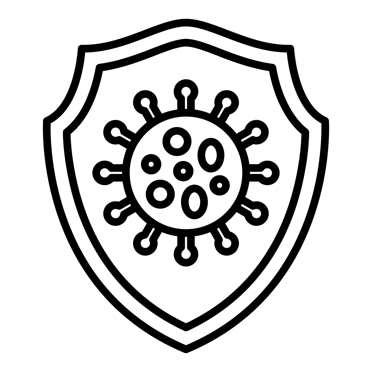 Antibacterial and non-toxic icon
